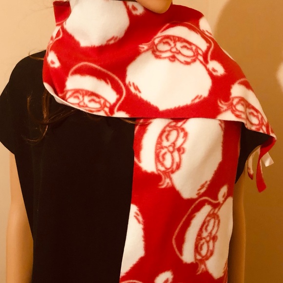 Christmas Santa’s Fleece Scarf Ready to Ship - Picture 3 of 5